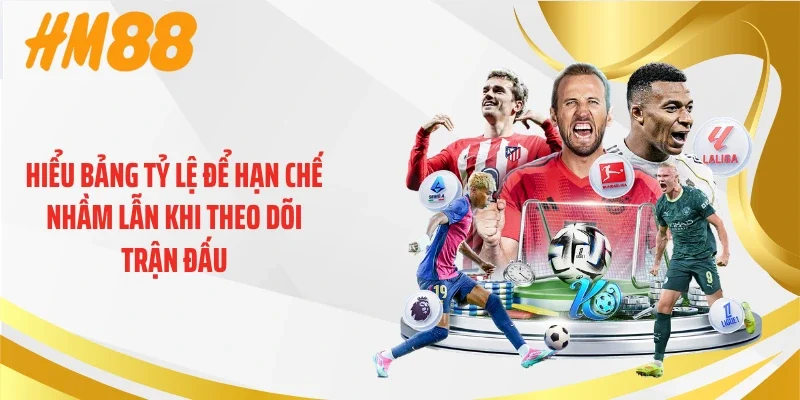 Hiểu bảng tỷ lệ để hạn chế nhầm lẫn khi theo dõi trận đấu