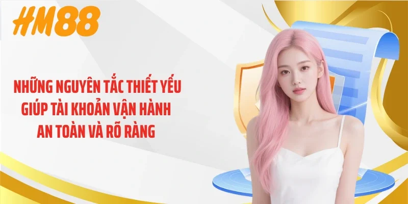 Những nguyên tắc thiết yếu giúp tài khoản vận hành an toàn và rõ ràng 